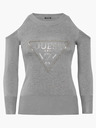 Guess Cut-Out Sleeves Triangle Logo Pullover