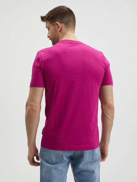BOSS Hugo Boss Frottee-T-Shirt für Herren, dunkelrosa