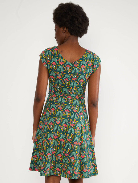 Blutsgeschwister Grün Damen Blumenkleid Blutsgeschwister Ringelreih