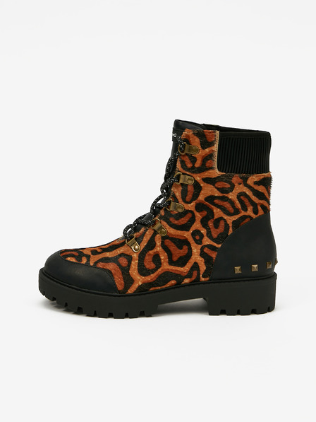 Desigual Biker Leopard Stiefeletten