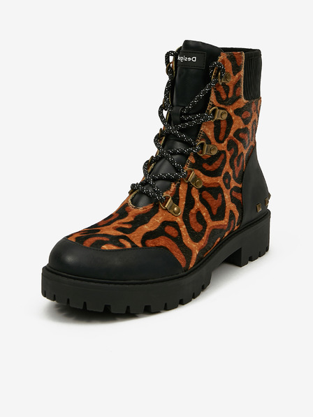 Desigual Biker Leopard Stiefeletten