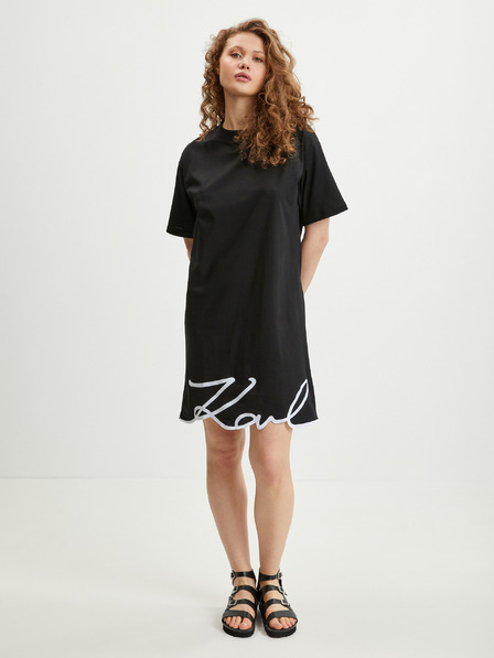 Karl Lagerfeld Schwarzes Damenkleid KARL LAGERFELD