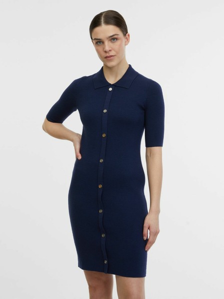Orsay Dunkelblaues Damen-Pullover-Kleid ORSAY