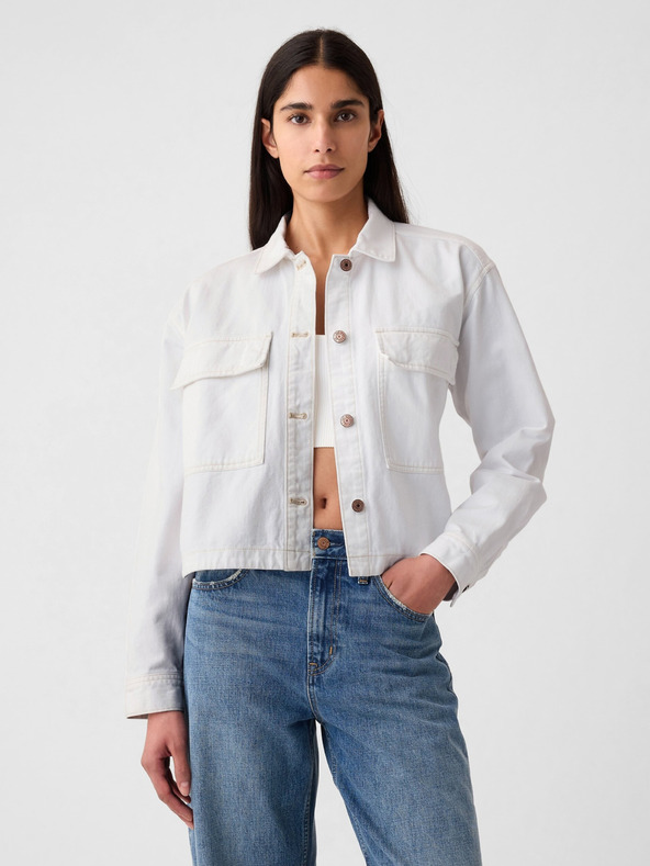 GAP Weiße Jeansjacke für Frauen GAP