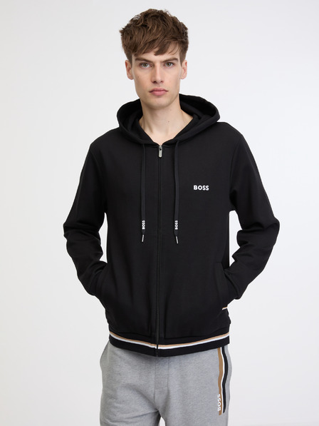 BOSS Schwarzes Herren-Sweatshirt BOSS Heritage Zip-up