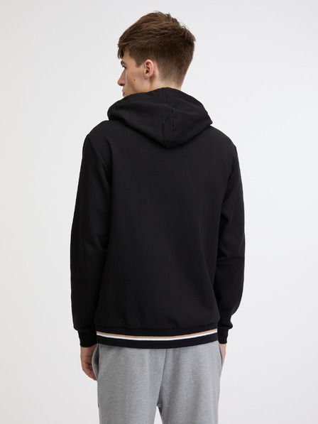BOSS Schwarzes Herren-Sweatshirt BOSS Heritage Zip-up