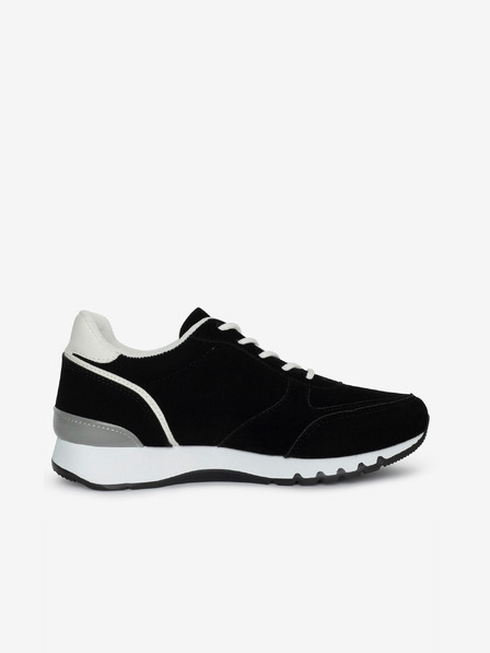 Sam 73 Weiße und schwarze Damen-Sneakers aus Wildleder SAM 73