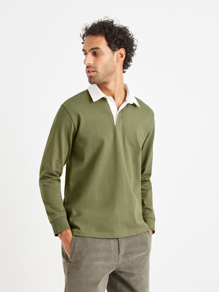 Celio Grünes Herren-Poloshirt Celio Vemix