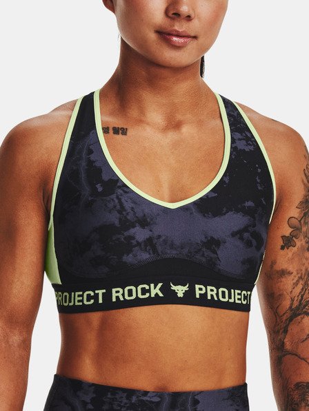 Under Armour UA Project Rock Crssbk Bra Print Sport Büstenhalter