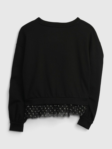 GAP Schwarzes Party-Sweatshirt für Mädchen GAP