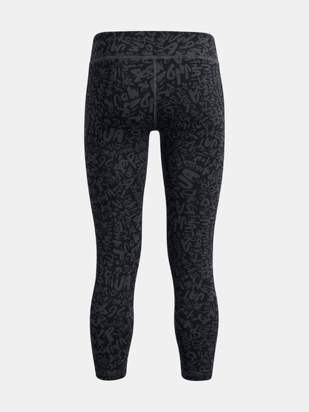 Under Armour Dunkelgraue gemusterte Mädchen-Sportleggings Under Armour Motion