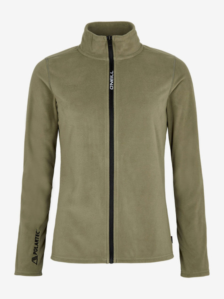 O'Neill Khakifarbener Damen-Fleece-Kapuzenpulli mit Stehkragen O'Neill Jack's