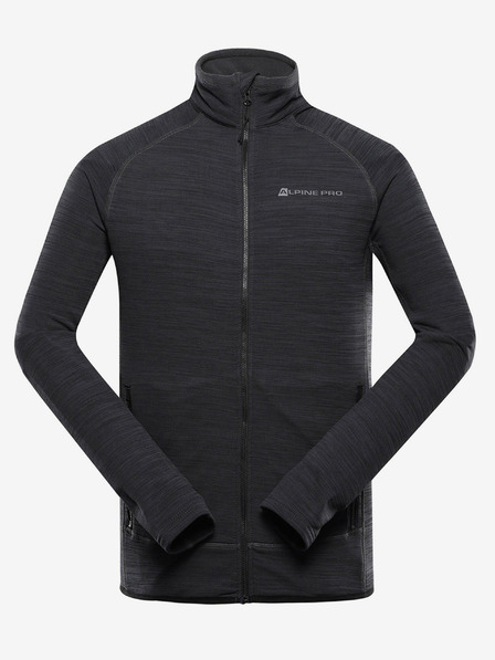 ALPINE PRO Schwarzes schnell trocknendes Herren-Sweatshirt Alpine Pro ONNEC