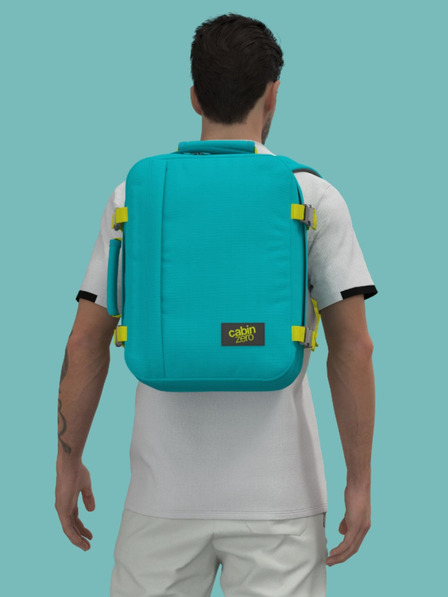 CabinZero Türkisfarbener Rucksack CabinZero Classic 28L Aqua lagoon