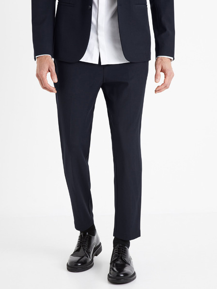 Celio Dunkelblaue Herren-Cropped-Hose Celio Coseverin