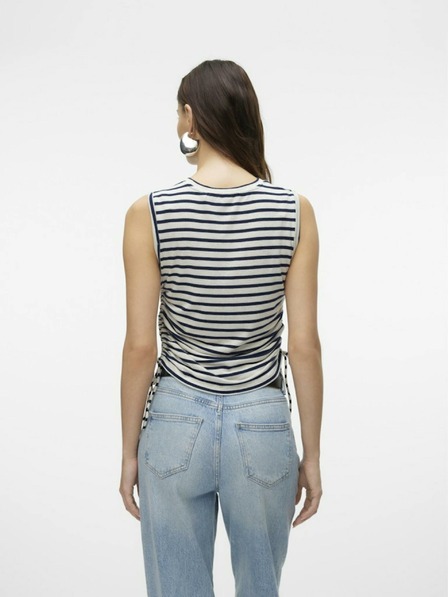 Vero Moda Blau-cremefarben gestreiftes Oberteil Vero Moda Holly