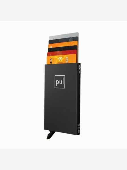 Pularys Pularys Dokumententasche schwarz, gebürstetes Aluminium