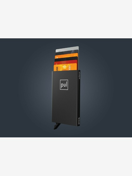 Pularys Pularys Dokumententasche schwarz, gebürstetes Aluminium