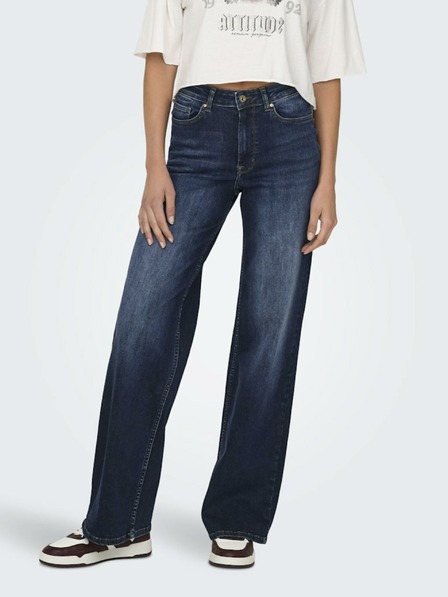 ONLY Dunkelblaue Damen-Jeans mit weiter Passform ONLY Madison