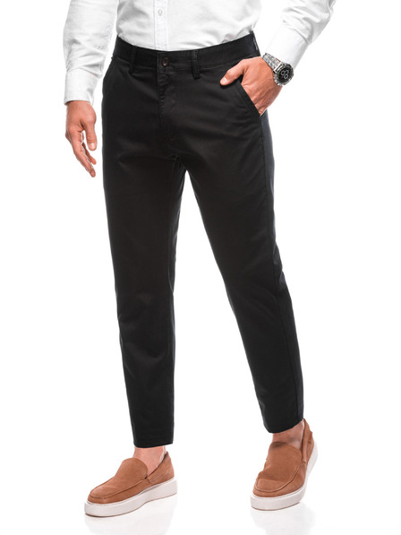 Edoti EDOTI Herren-Chinohose, schwarz