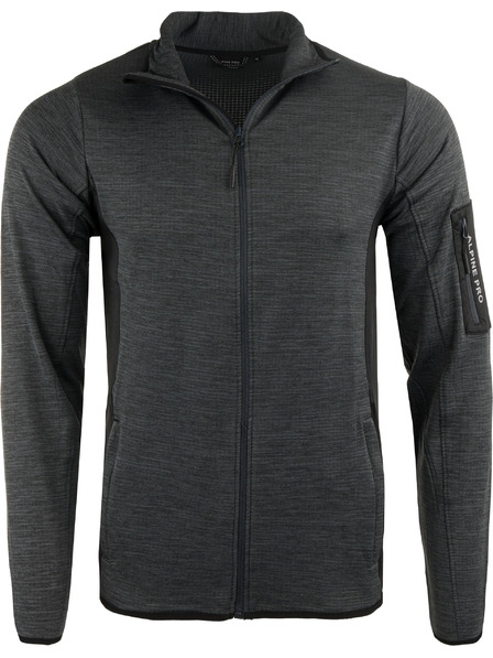 ALPINE PRO Schnelltrocknender Herren-Kapuzenpullover mit Cool Dry ALPINE PRO IRWES schwarz