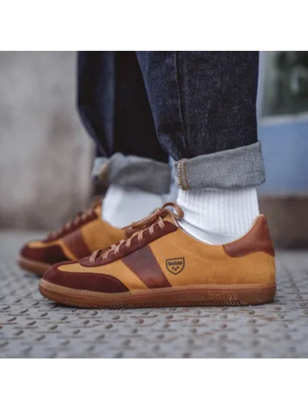 BOTAS *** Herren Lederturnschuhe / Sneakers Botas Iconic Caramel